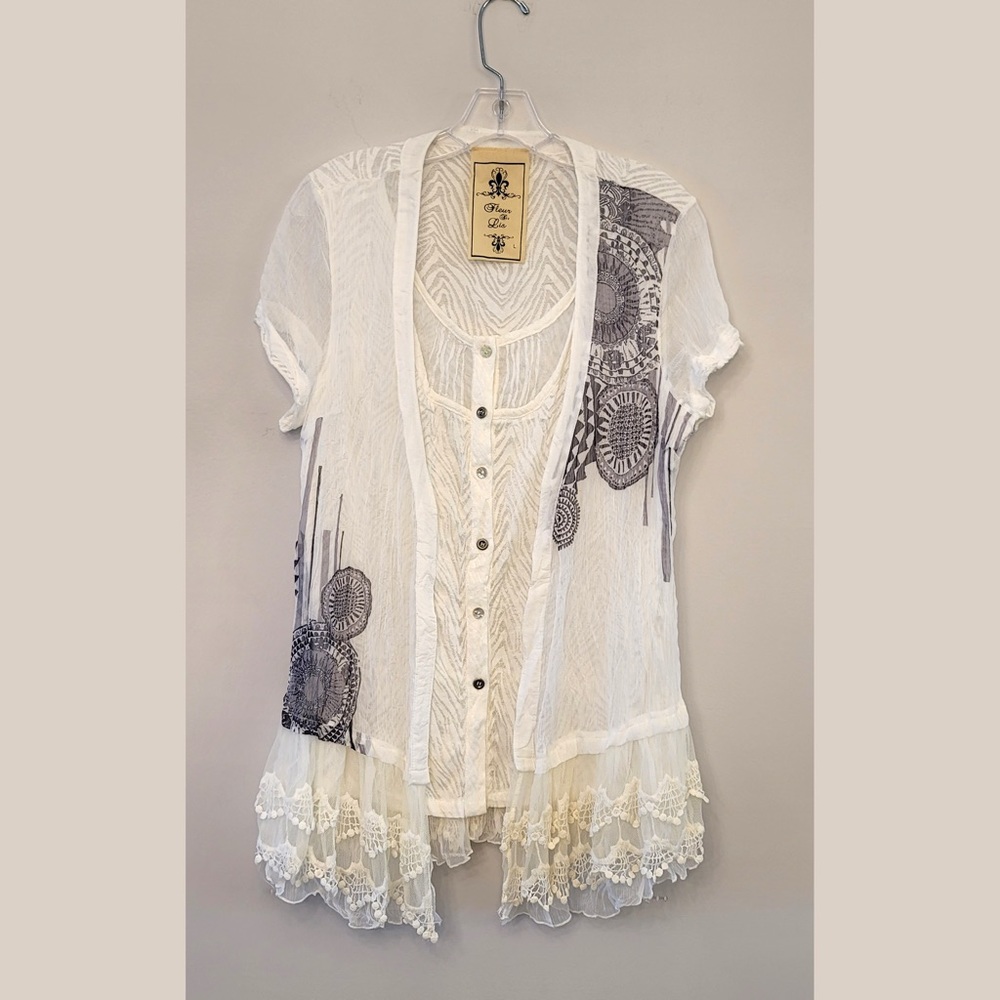 Beautiful nwot boho blouse size large